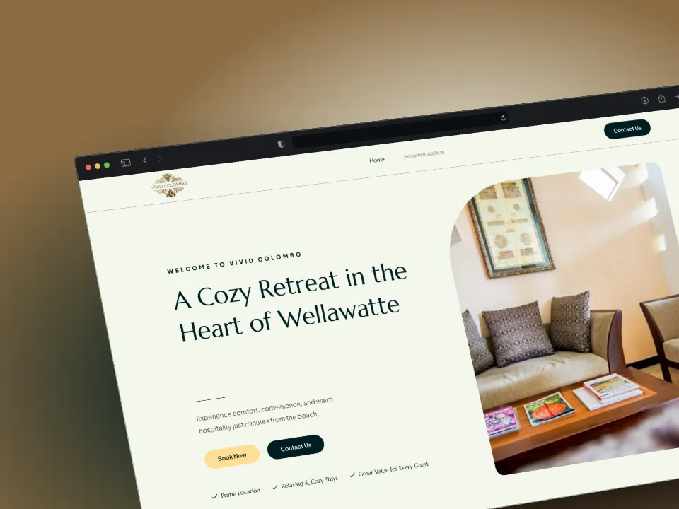 Vivid Colombo website