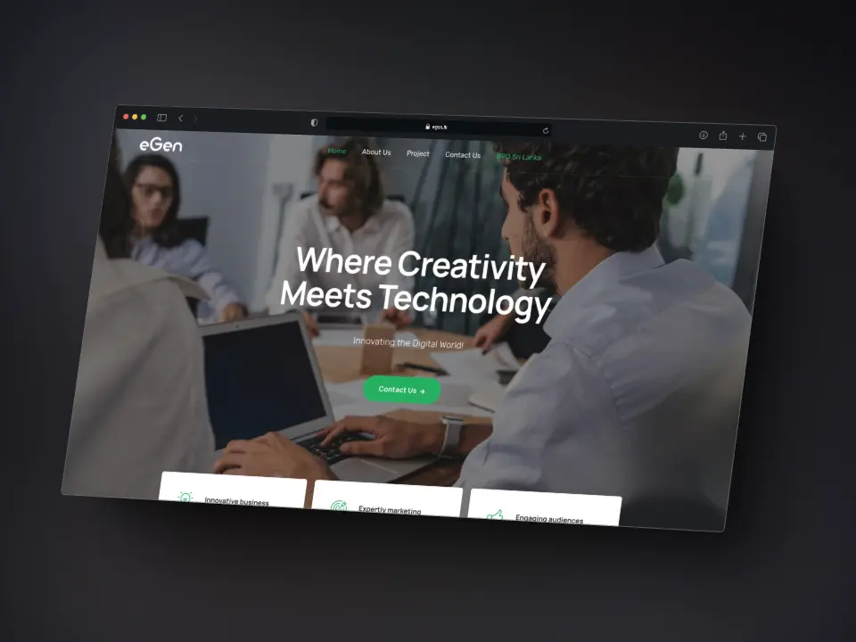 eGen Global website